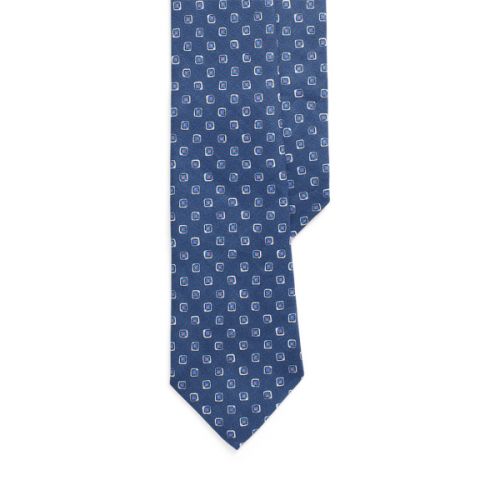 폴로 랄프로렌 Square-Patterned Linen Tie
