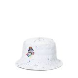 Paint-Splatter Polo Bear Bucket Hat