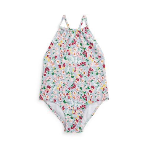 폴로 랄프로렌 Floral Ruffled One-Piece Swimsuit