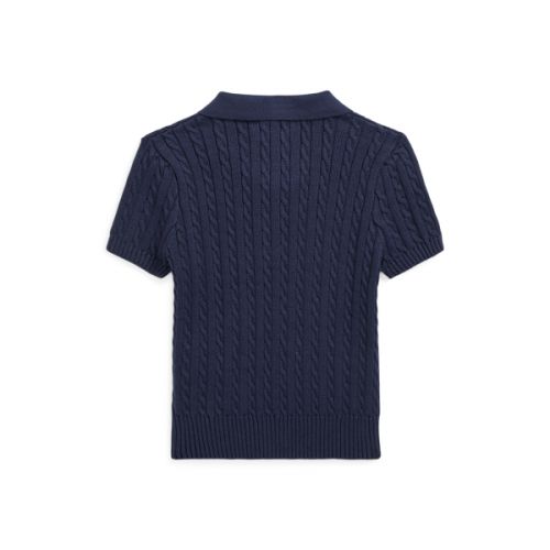 폴로 랄프로렌 Mini-Cable Cotton Polo Sweater