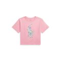 Floral Big Pony Cotton Jersey Boxy Tee