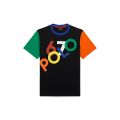 Color-Blocked Logo Cotton Jersey Tee