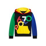 Color-Blocked Logo Double-Knit Hoodie
