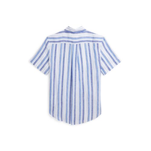 폴로 랄프로렌 Striped Linen Short-Sleeve Shirt