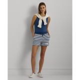 Striped French Terry Drawcord Short