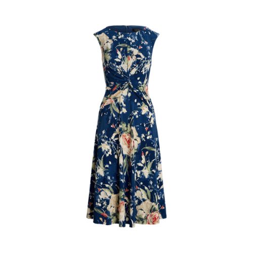 폴로 랄프로렌 Floral Twist-Front Stretch Jersey Dress