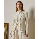 Skye Pinstripe Cotton-Linen Jacket