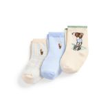 Polo Bear Ankle Sock 3-Pack