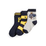 Polo Bear Crew Sock 3-Pack