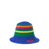 Striped Crocheted Bucket Hat