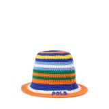Striped Crocheted Bucket Hat