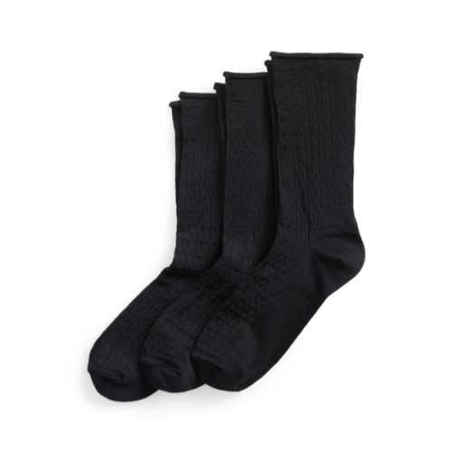 폴로 랄프로렌 Cable-Knit Roll-Top Sock 3-Pack