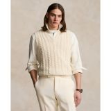 Aran-Knit Cotton-Cashmere Sweater Vest