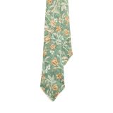 Vintage-Inspired Floral-Print Linen Tie