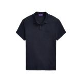 Linen-Cotton Pique Polo Shirt