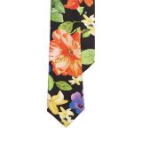 Tropical-Print Silk Twill Tie