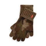 Camo Wool-Blend Touch Screen Gloves