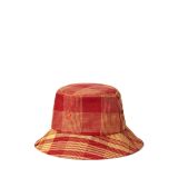 Plaid Bucket Linen Hat