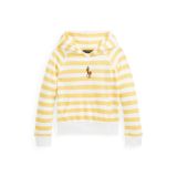 Striped Cotton Terry Hoodie