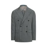 Polo Soft Striped Wool-Blend Suit Jacket