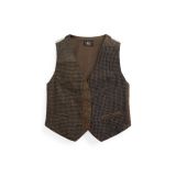 Patchwork Tweed Vest