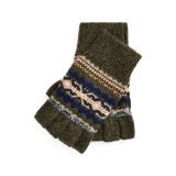 Fair Isle Wool-Blend Fingerless Gloves