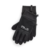Leather-Trim Touch Gloves