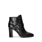 Mailyn Embossed Leather Bootie