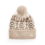 Snowflake-Motif Alpaca-Blend Hat