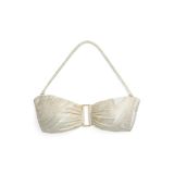 Paisley Ring-Front Bandeau Bikini Top