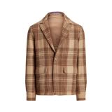 Hand-Tailored Plaid Wool Twill Jacket
