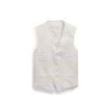 Hand-Tailored Herringbone Vest