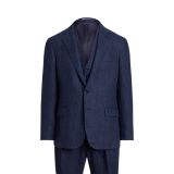 Polo Tick-Weave Linen 3-Piece Suit