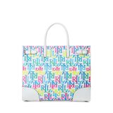 Embroidered Canvas Large Devyn Tote Bag