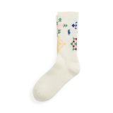 Quilted-Motif Crew Socks