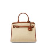 Raffia & Calfskin Medium RL50 Handbag