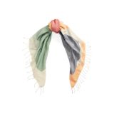 Abstract Motif Cotton Scarf