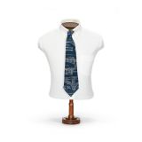 Handmade Cotton-Linen Graphic Tie