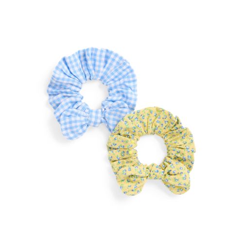 폴로 랄프로렌 Gingham & Floral Bow Scrunchie 2-Pack