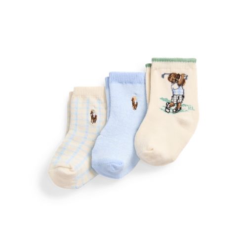 폴로 랄프로렌 Polo Bear Ankle Sock 3-Pack