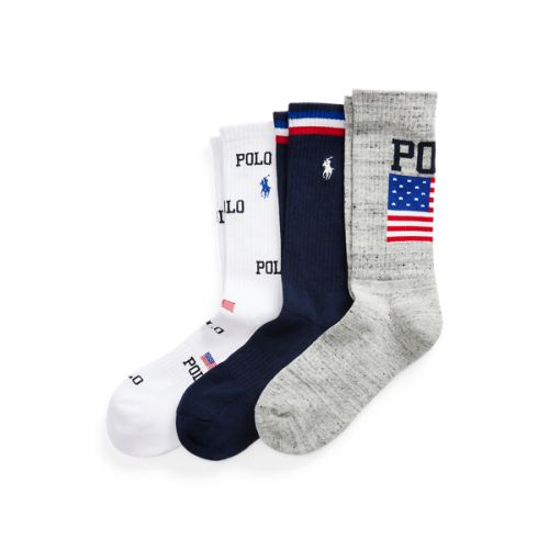 폴로 랄프로렌 Americana Crew Sock 3-Pack