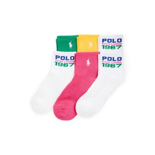 폴로 랄프로렌 Logo Mesh Ankle Sock 6-Pack