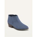 Oldnavy Faux-Suede Back Zipper Ankle Booties for Girls