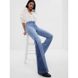Gap High Rise Patched 70s Flare Jeans with Washwell