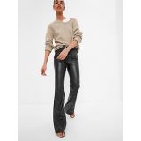 Gap High Rise Faux-Leather 70s Flare