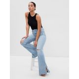 Gap High Rise Split-Hem 70s Flare Jeans with Washwell